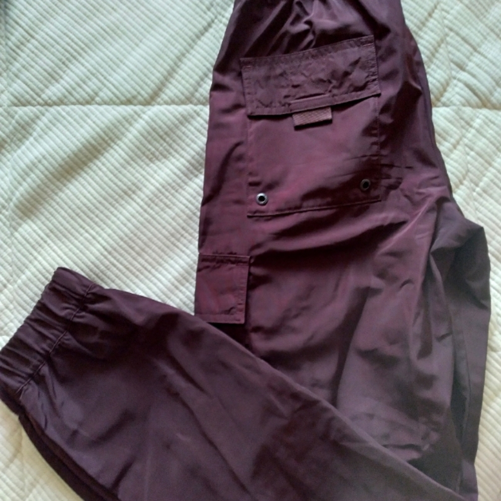Alo Yoga Cargo Pants in Oxblood (XXS)
